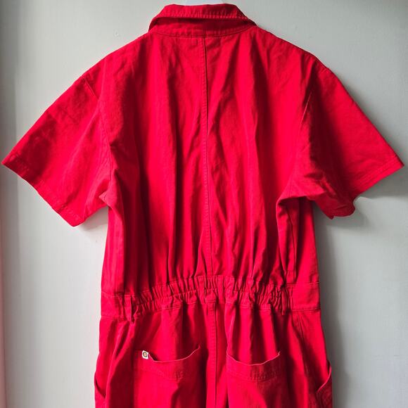 Big Bud Press Mustang Red Coveralls Short Sleeve Jumpsuit Women Size XL Sold Out - Picture 11 of 16